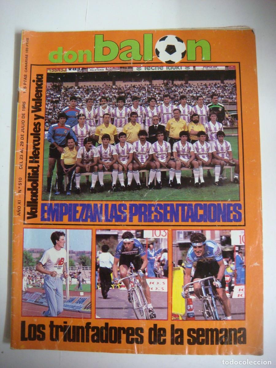 Collectionnisme sportif: REVISTA DE DON BALON A&Ntilde;O 1985 N&ordm;-510-CAJ-REV-N&ordm;-1