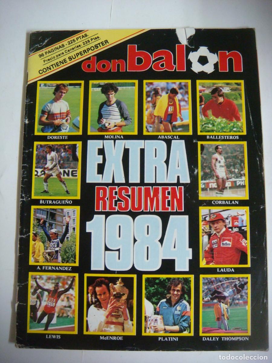 Coleccionismo deportivo: REVISTA EXTRA RESUMEN 1984-DE DON BALON-CAJ-REV-N&ordm;-1