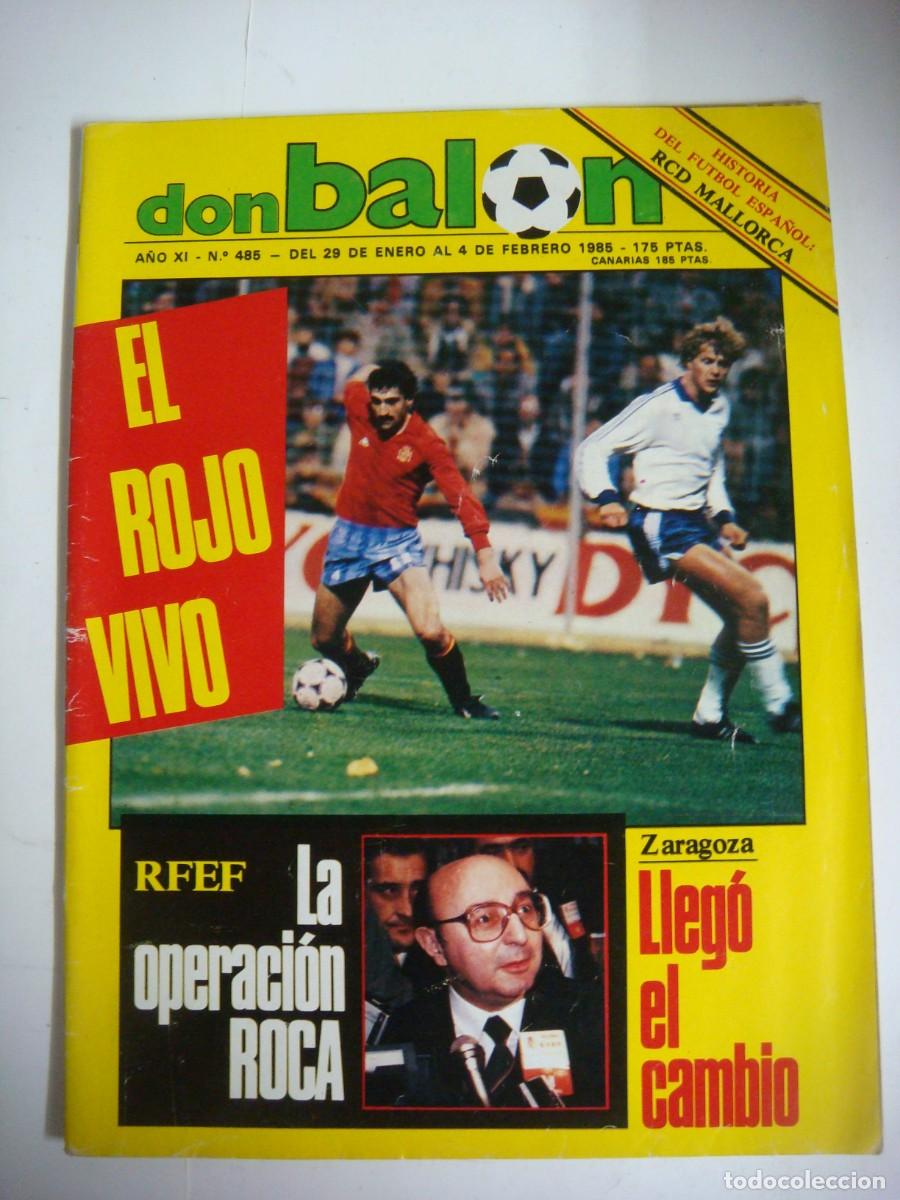 Collectionnisme sportif: REVISTA DE DON BALON A&Ntilde;O 1985 N&ordm;-485-CAJ-REV-N&ordm;-1