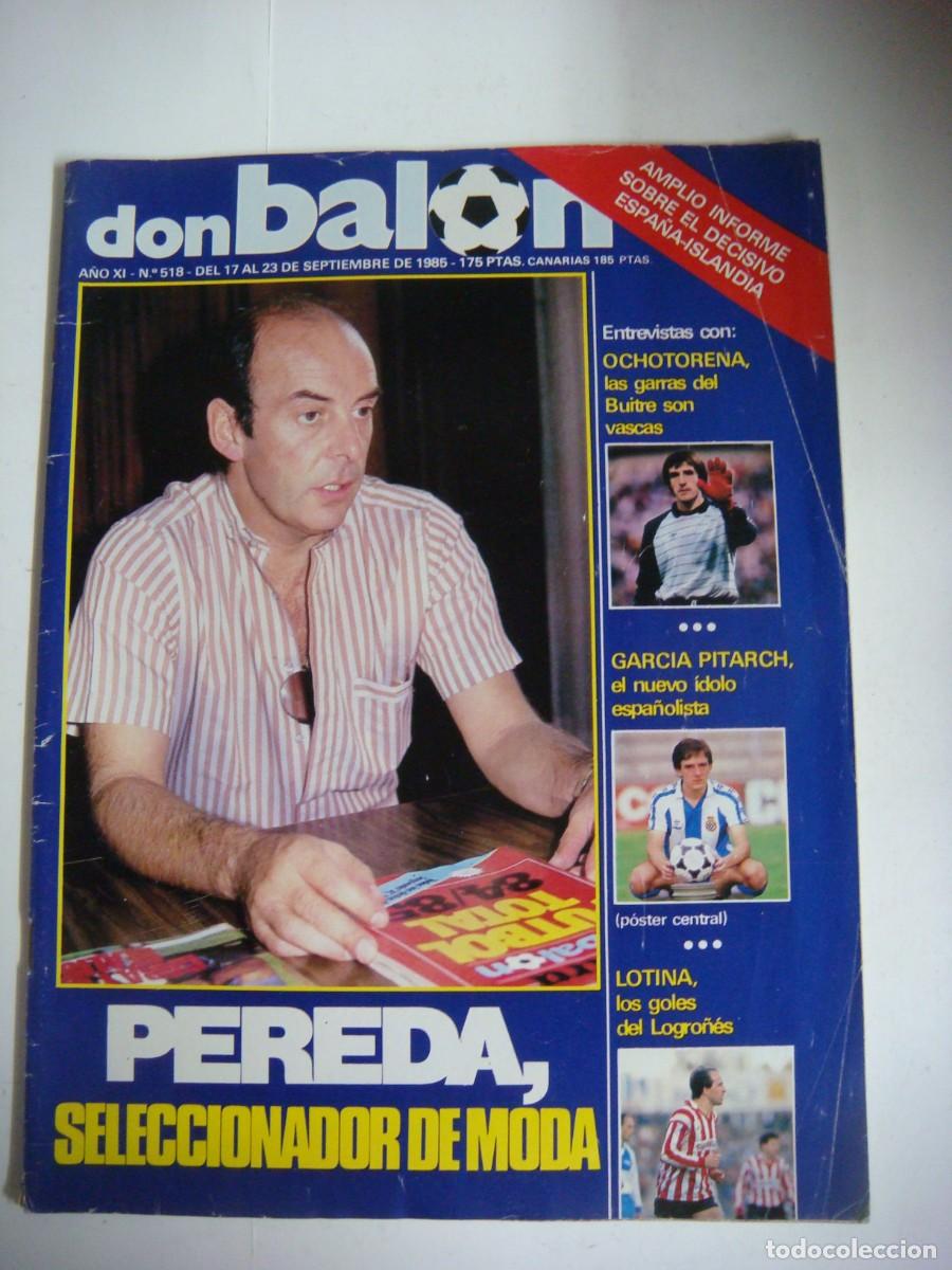 Collectionnisme sportif: REVISTA DE DON BALON A&Ntilde;O 1985 N&ordm;-518-CAJ-REV-N&ordm;-1