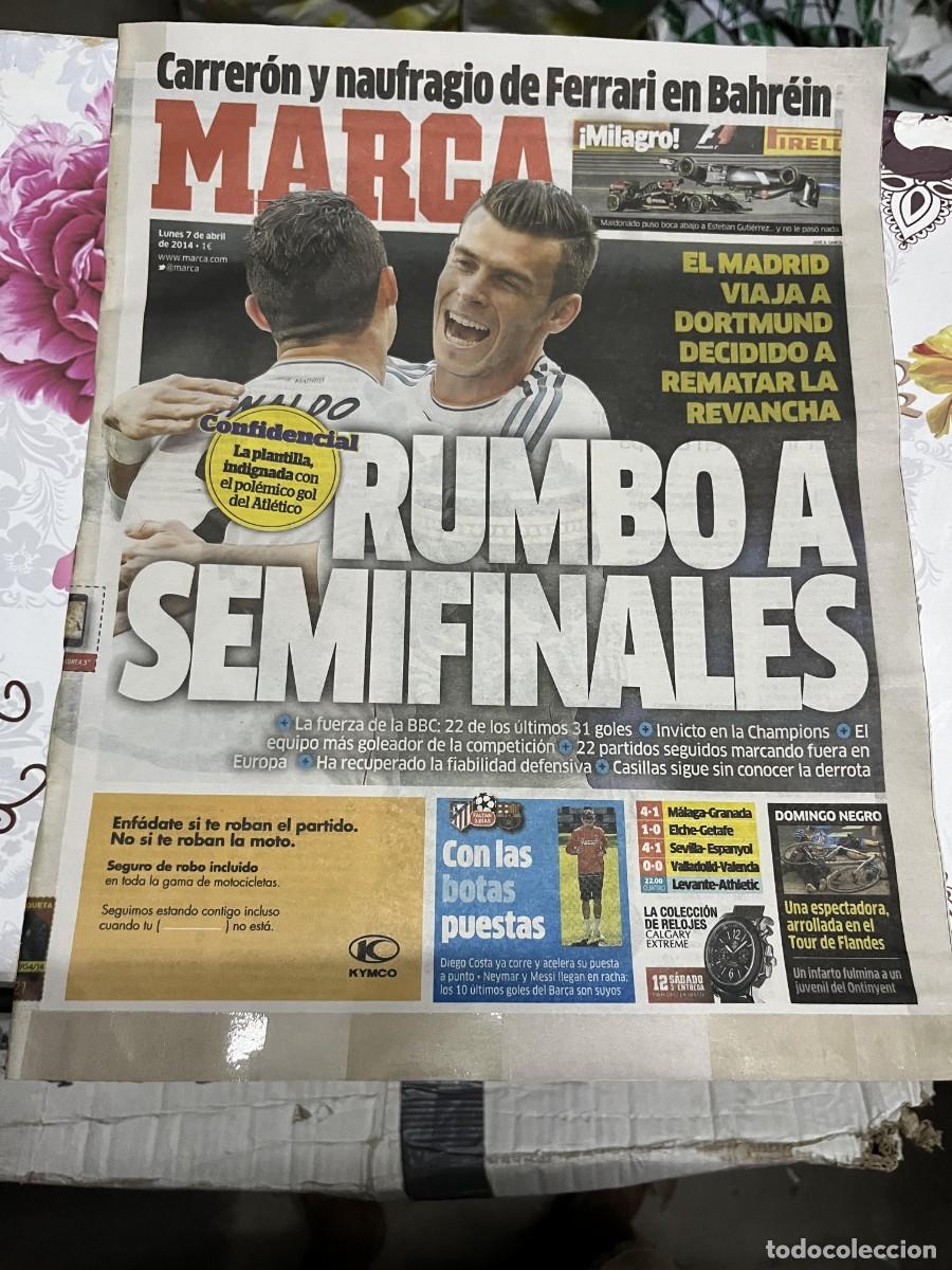 Coleccionismo deportivo: MARCA (7-4-2014) GARETH BALE REAL MADRID CRISTIANO RONALDO BBC FERRARI FORMULA 1