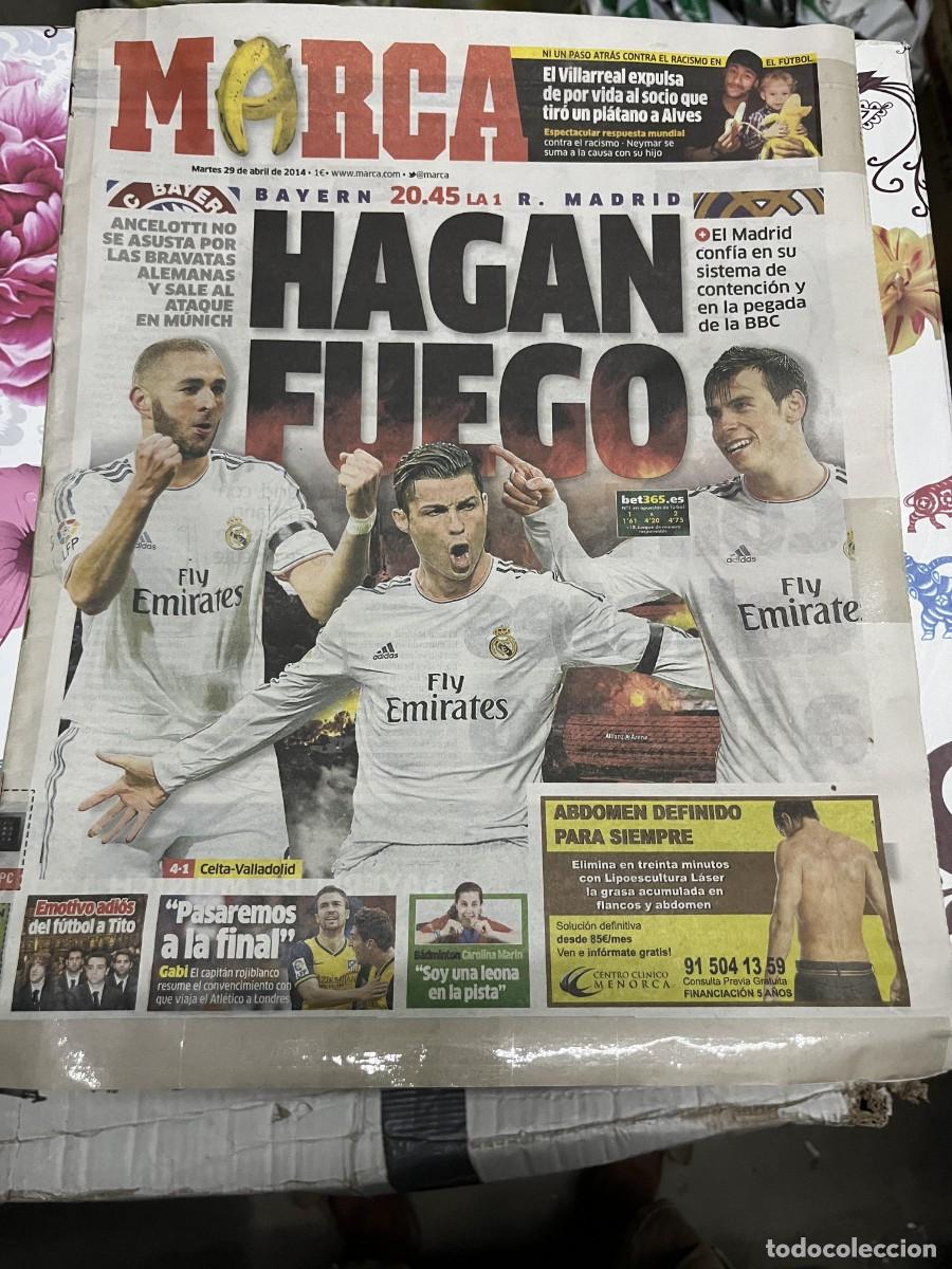 Coleccionismo deportivo: MARCA (29-4-2014) HOY CHAMPIONS BAYERN MUNCHEN REAL MADRID BBC BENZEMAN BALE CRISTIANO RONALDO