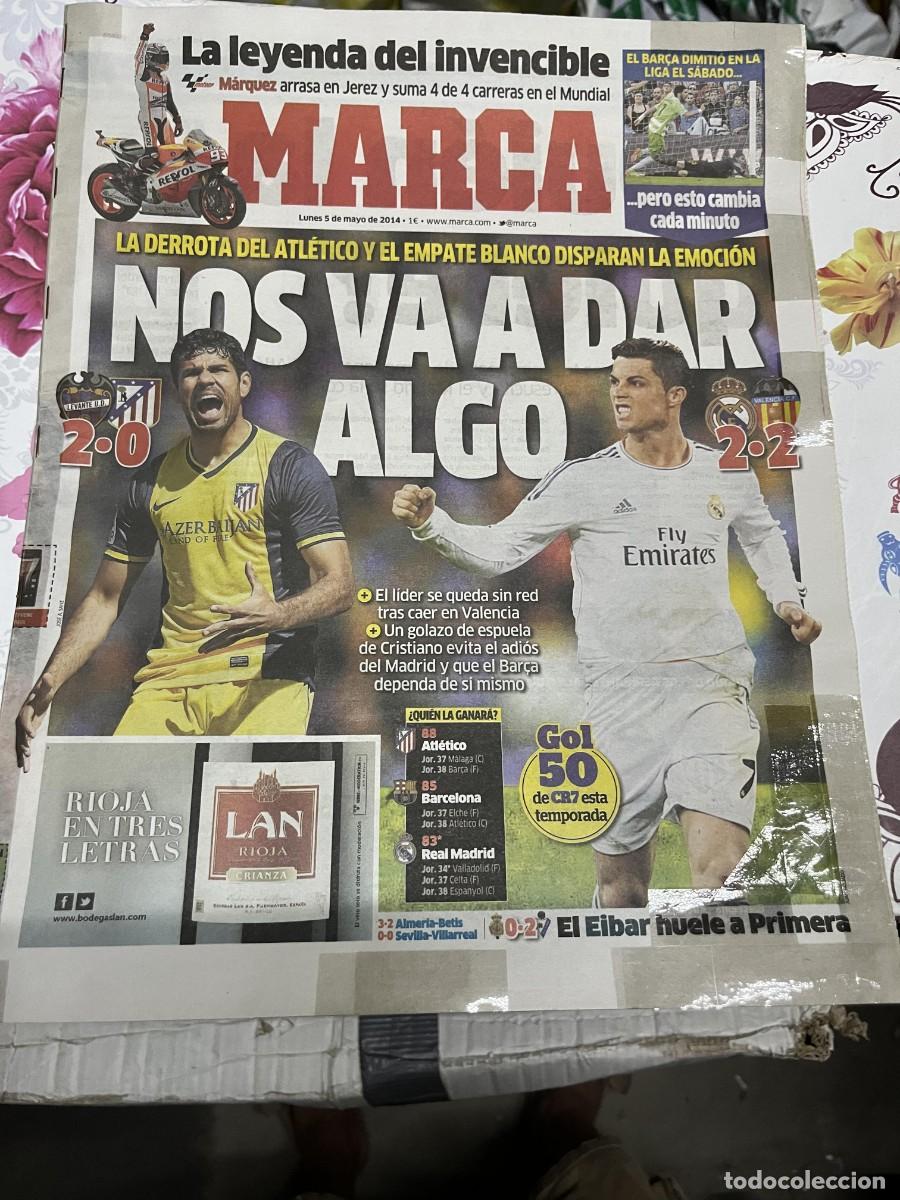 Coleccionismo deportivo: MARCA (5-5-2014) LEVANTE 2-0 ATLETICO MADRID JORNADA LIGA REAL MADRID 2-2 VALENCIA