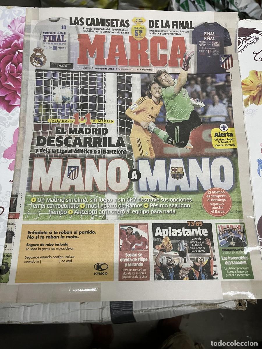 Coleccionismo deportivo: MARCA (8-5-2014) JORNADA LIGA VALLADOLID 1-1 REAL MADRID CASILLAS CAMPEON EUROCUP VALENCIA BASKET