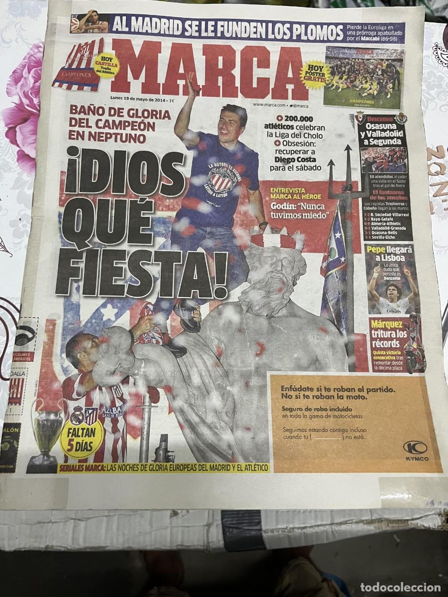 Coleccionismo deportivo: MARCA (19-5-2014) BARCELONA 1-1 ATLETICO MADRID CELEBRACION CAMPEON LIGA GABI NEPTUNO