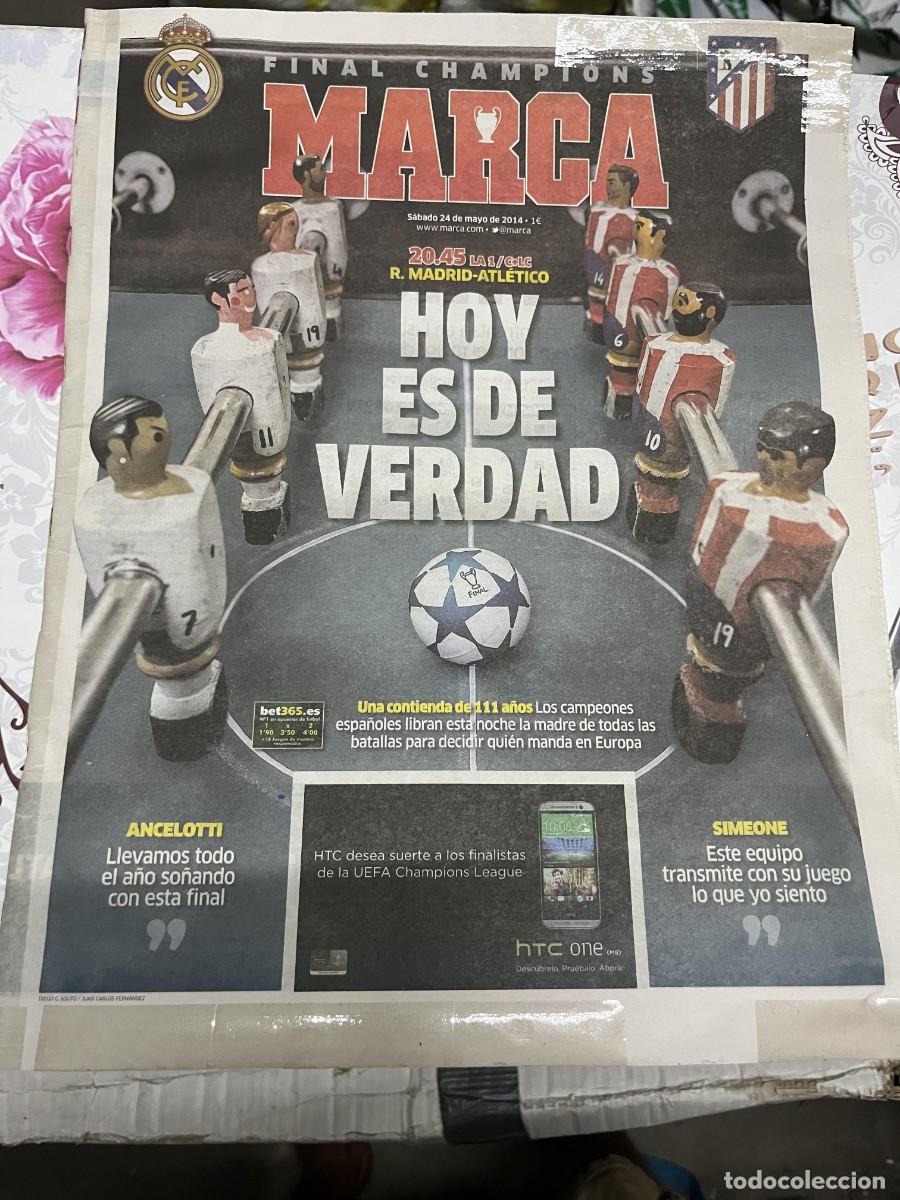 Coleccionismo deportivo: MARCA (24-5-2014) HOY FINAL UEFA CHAMPIONS LEAGUE REAL MADRID ATLETICO MADRID