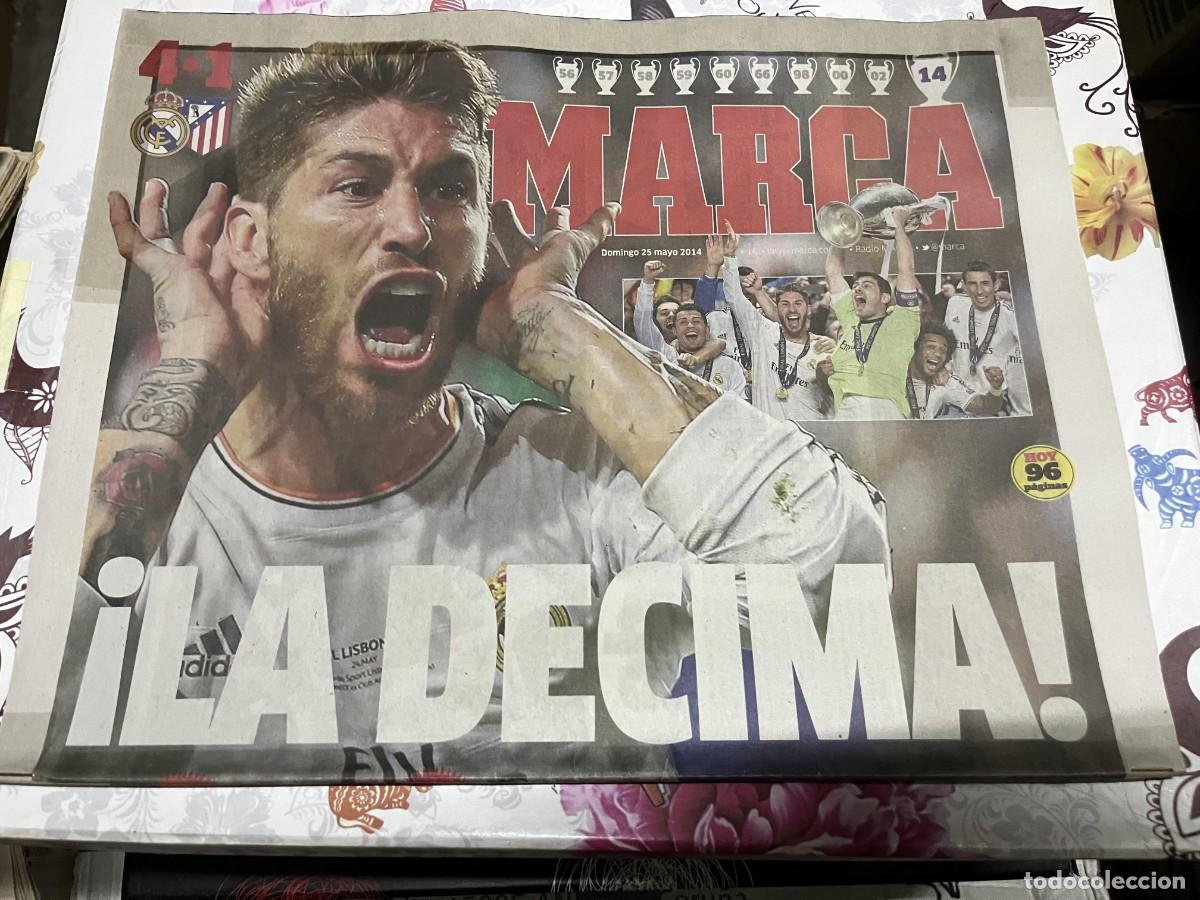 Coleccionismo deportivo: MARCA (25-5-2014) CAMPEON FINAL UEFA CHAMPIONS LEAGUE REAL MADRID 4-1 ATLETICO MADRID LA DECIMA