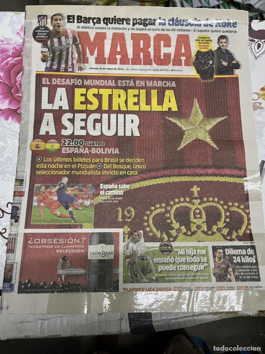 Coleccionismo deportivo: MARCA (30-5-2014) KOKE POSIBLE FICHAJE BARCELONA HOY SELECCION ESPA&Ntilde;OLA ESPA&Ntilde;A BOLIVIA
