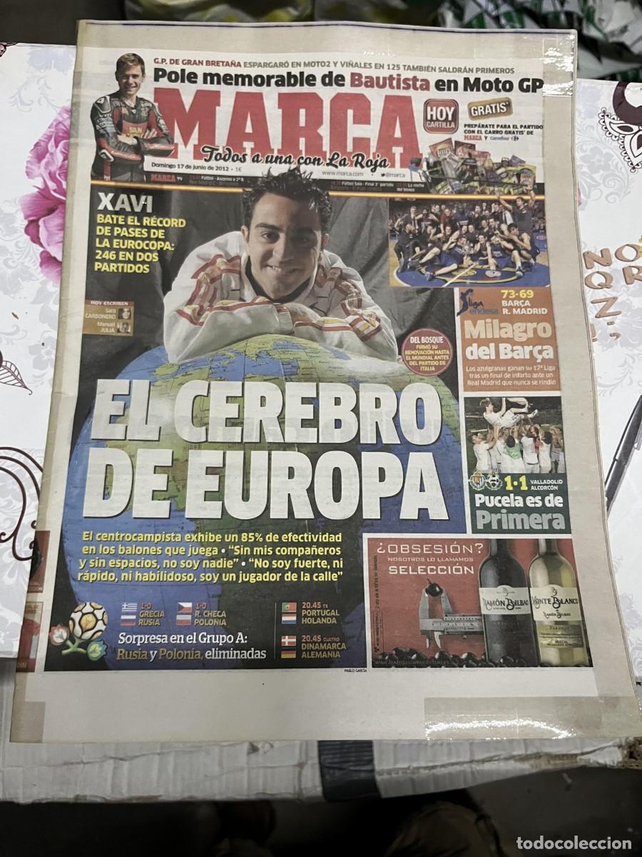 Coleccionismo deportivo: MARCA (17-6-2012) EURO EUROCOPA ESPA&Ntilde;A XAVI HERNANDEZ CAMPEON LIGA ACB BALONCESTO BARCELONA