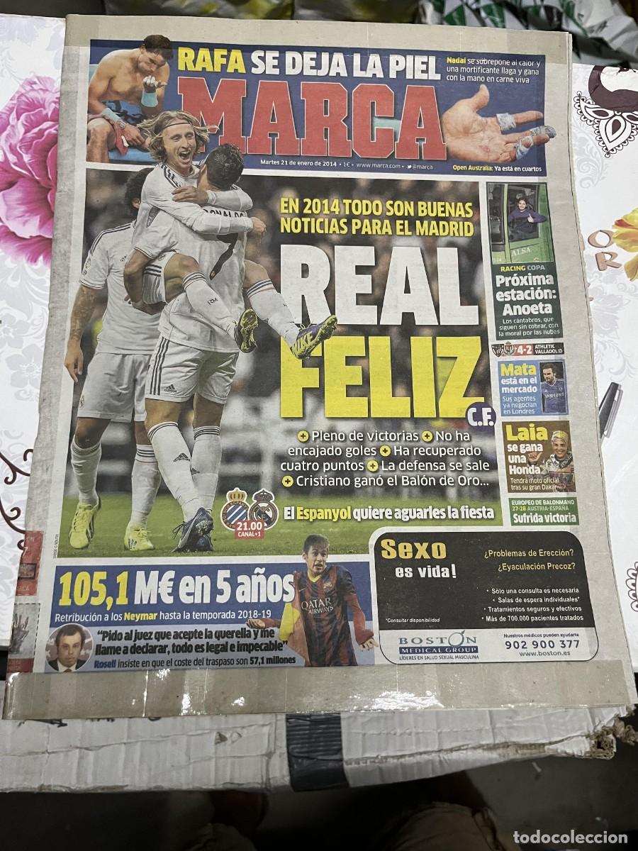Coleccionismo deportivo: MARCA (21-1-2014) RAFAEL NADAL TENIS MODRIC HOY ESPANYOL REAL MADRID
