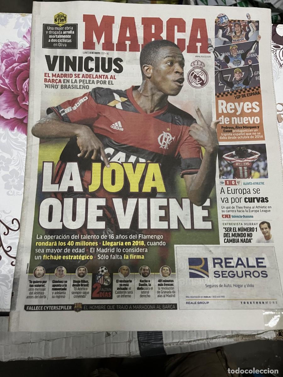 Coleccionismo deportivo: MARCA (8-5-2017) POSIBLE FICHAJE VINICIUS REAL MADRID FLAMENGO GP DE ESPA&Ntilde;A MOTOCICLISMO