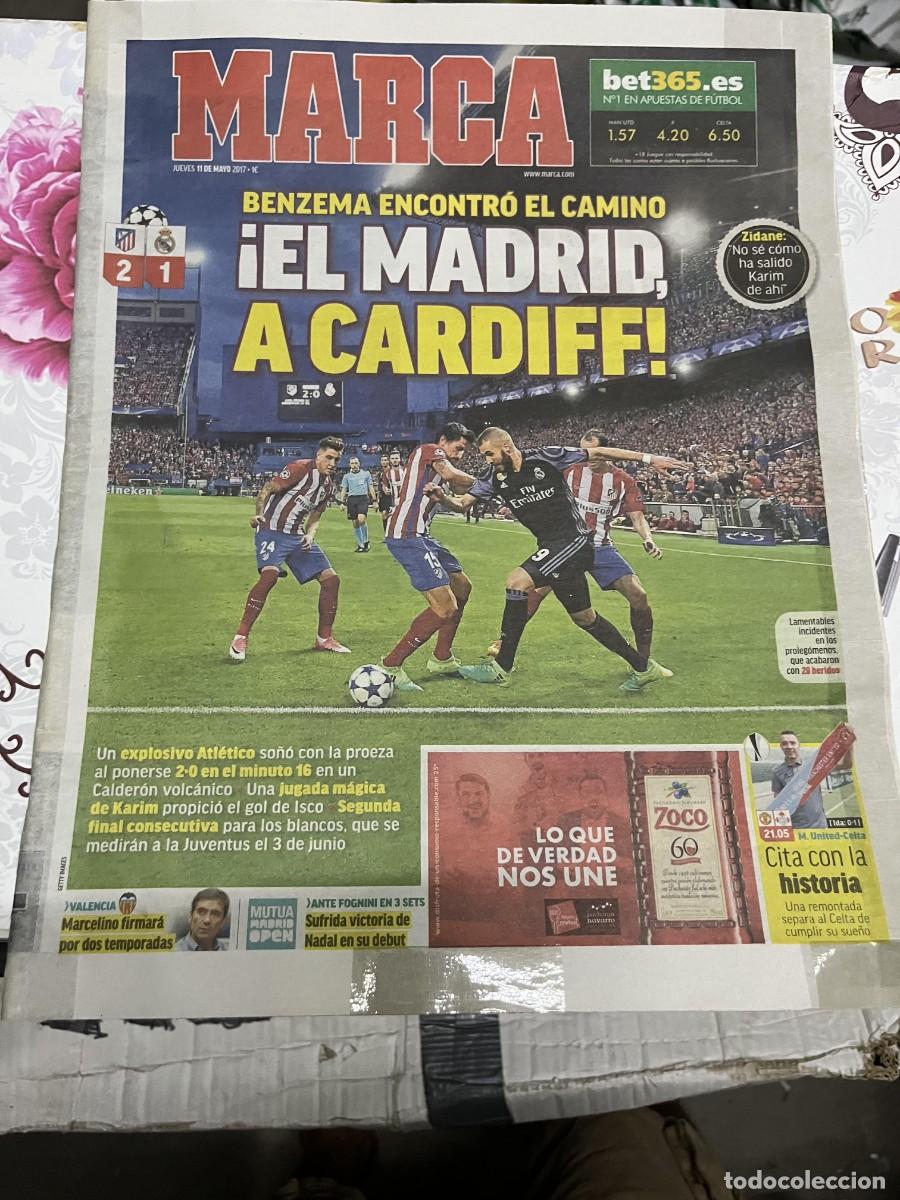 Coleccionismo deportivo: MARCA (11-5-2017) CHAMPIONS ATLETICO MADRID 2-1 REAL MADRID BENZEMA VALENCIA MARCELINO
