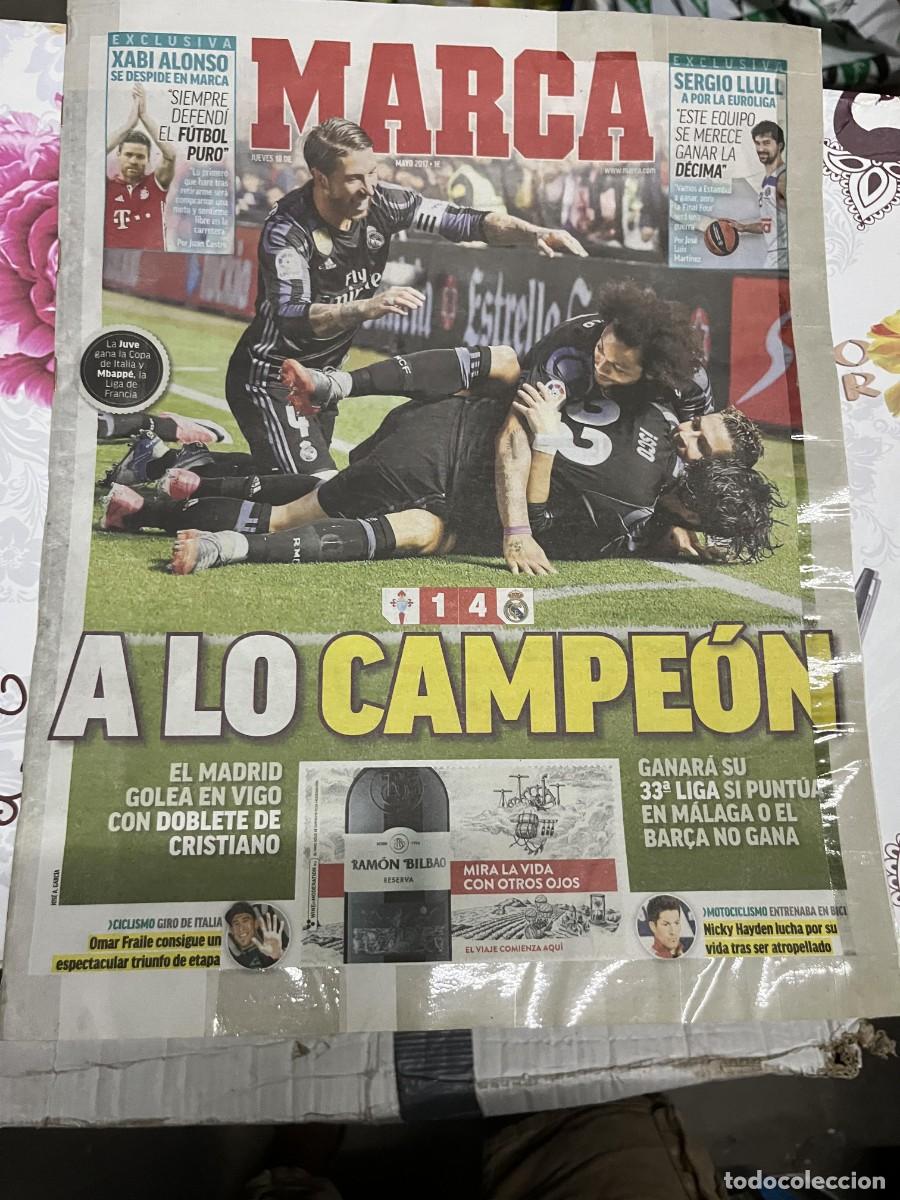 Coleccionismo deportivo: MARCA (18-5-2017) CELTA VIGO 1-4 REAL MADRID JORNADA LIGA XABI ALONSO SERGIO LLULL