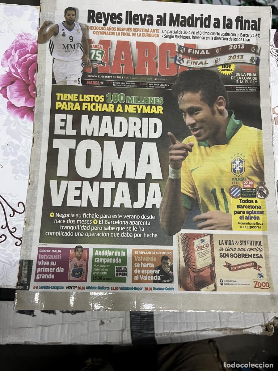 Coleccionismo deportivo: MARCA (11-5-2013) NEYMAR BRASIL POSIBLE FICHAJE ESPANYOL REAL MADRID BARCELONA