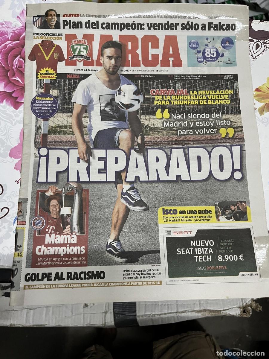 Coleccionismo deportivo: MARCA (24-5-2013) CARVAJAL FALCAO ATLETICO MADRID JAVI MARTINEZ