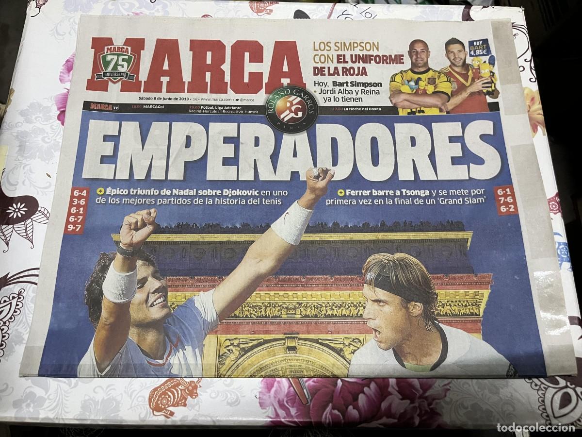 Coleccionismo deportivo: MARCA (8-6-2013) FINAL ROLAND GARROS RAFAEL NADAL DAVID FERRER
