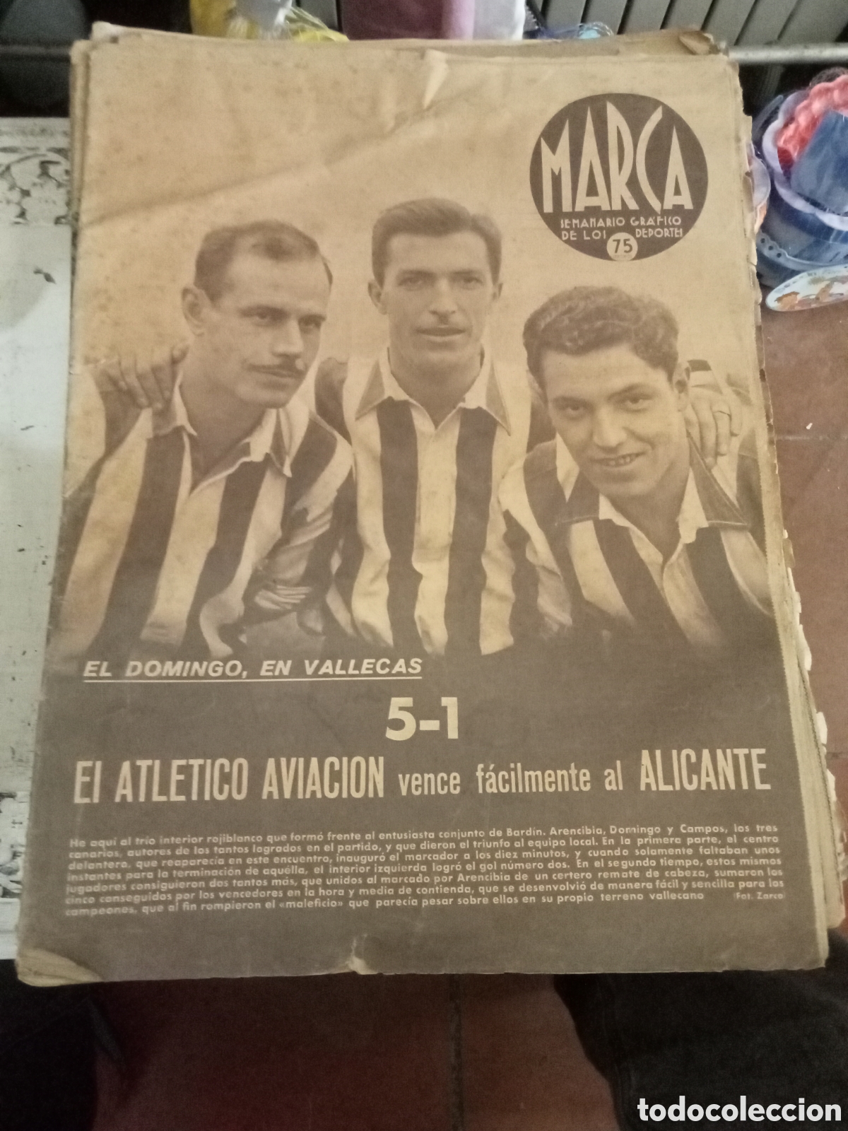 Collezionismo sportivo: marca semanario grafico de los deportes 10 febrero 1942 n&ordm; 157