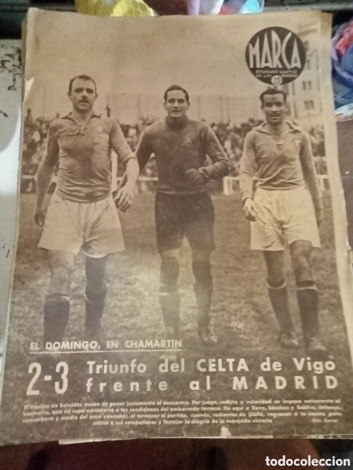 Coleccionismo deportivo: marca semanario grafico de los deportes n&ordm; 163 24 marzo 1942