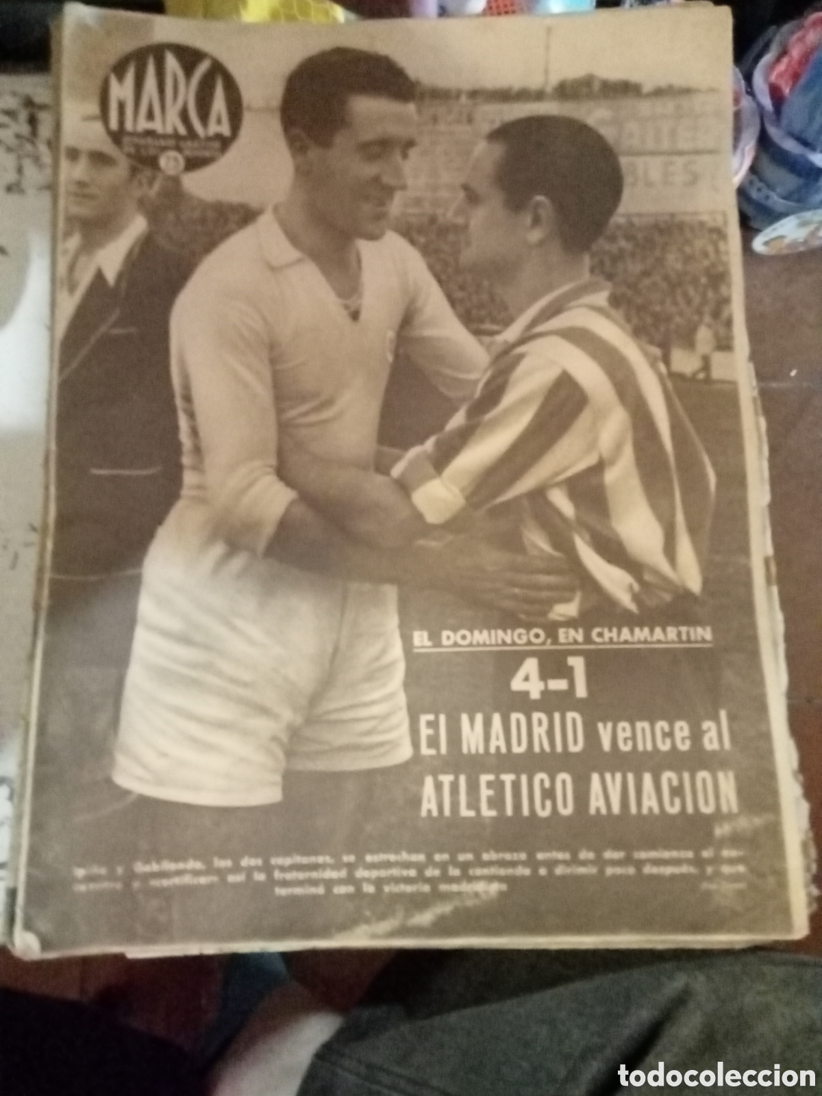 Coleccionismo deportivo: marca semanario grafico de los deportes n&ordm; 164 31 marzo 1942