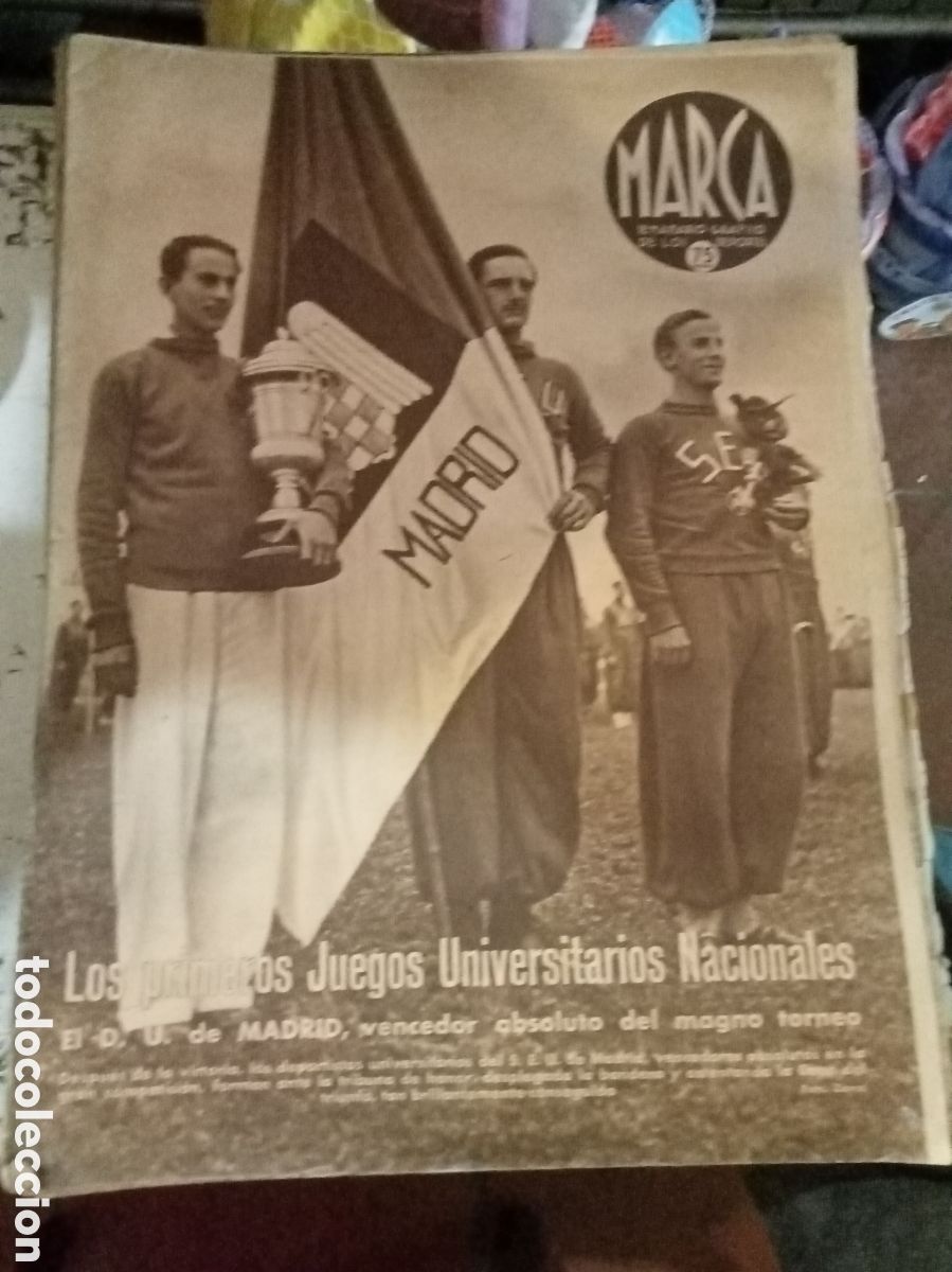 Coleccionismo deportivo: marca semanario grafico de los deportes n&ordm; 168 28 abril 1942