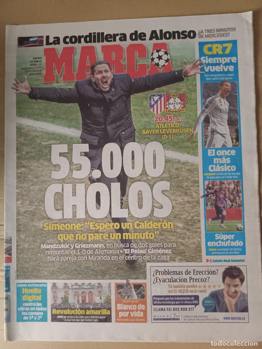 Coleccionismo deportivo: MARCA del martes 17 de marzo de 2015