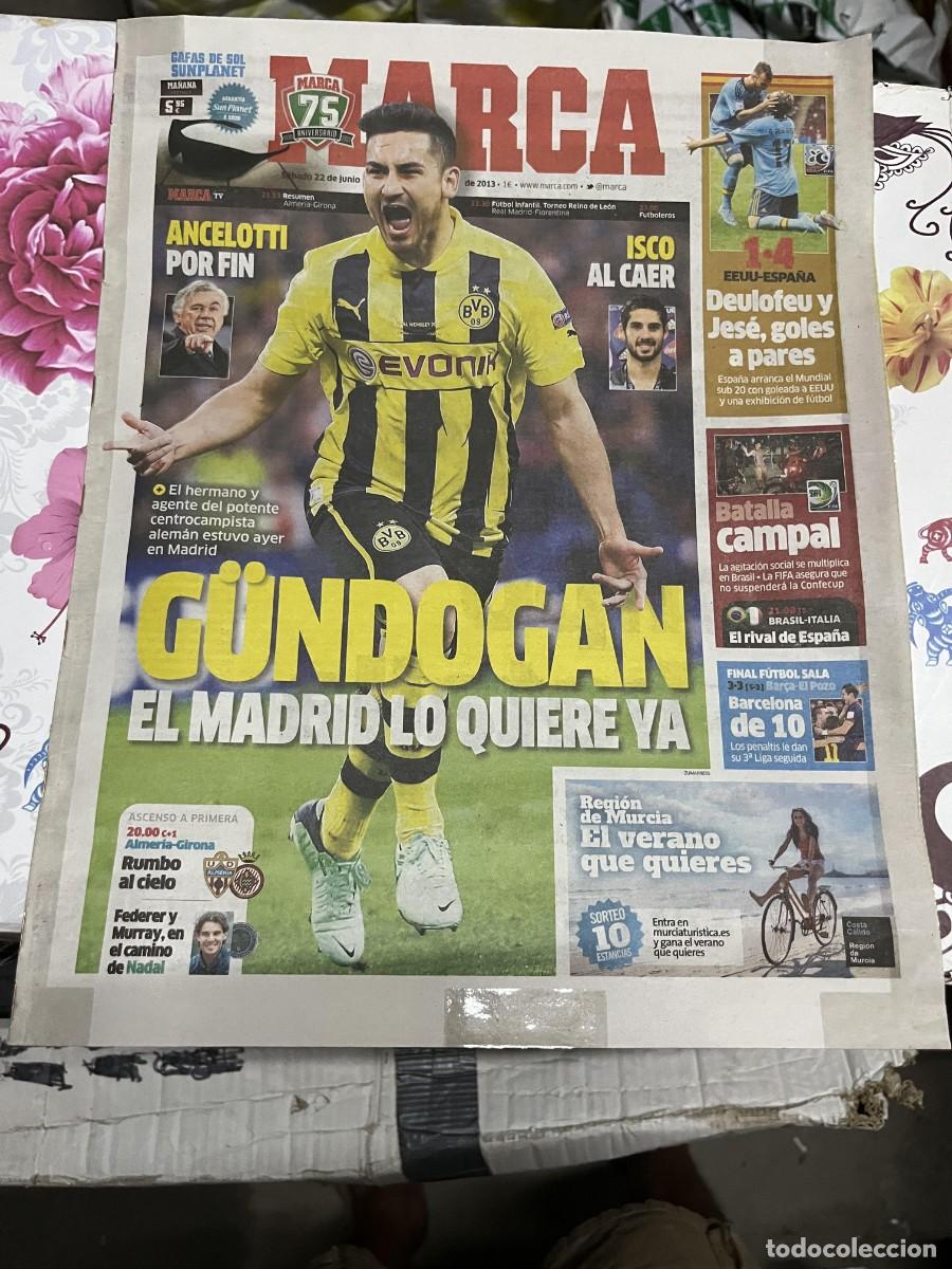 Coleccionismo deportivo: MARCA (22-6-2013) ANCELOTTI ISCO GUNDOGAN POSIBLE FICHAJE REAL MADRID ESTADOS UNIDOS 1-4 ESPA&Ntilde;A