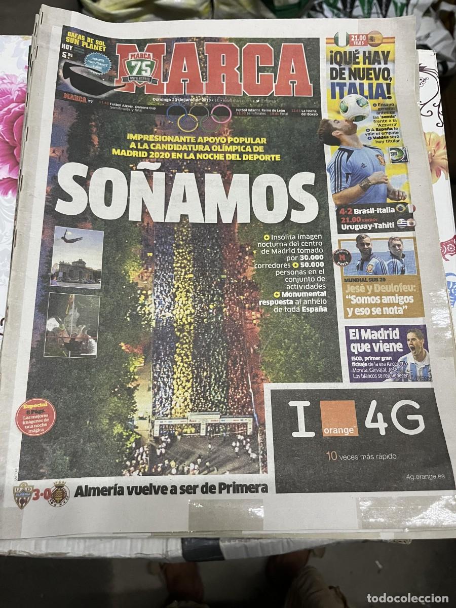 Coleccionismo deportivo: MARCA (23-6-2013) CANDIDATURA OLIMPICAS JUEGOS OLIMPICOS MADRID 2020 HOY ITALIA ESPA&Ntilde;A