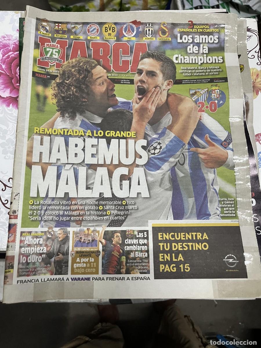 Sammelleidenschaft Sport: MARCA (14-3-2013) CHAMPIONS MALAGA 2-0 OPORTO ISCO REAL MADRID BARCELONA