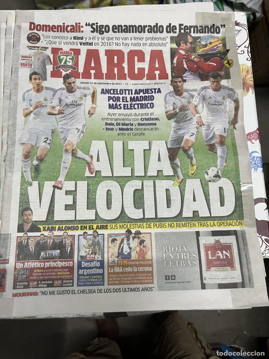 Sammelleidenschaft Sport: MARCA (21-9-2013) DOMENICALI FERNADO ALONSO ANCELOTTI REAL MADRID XABI ALONSO VALLADOLID ATLETICO