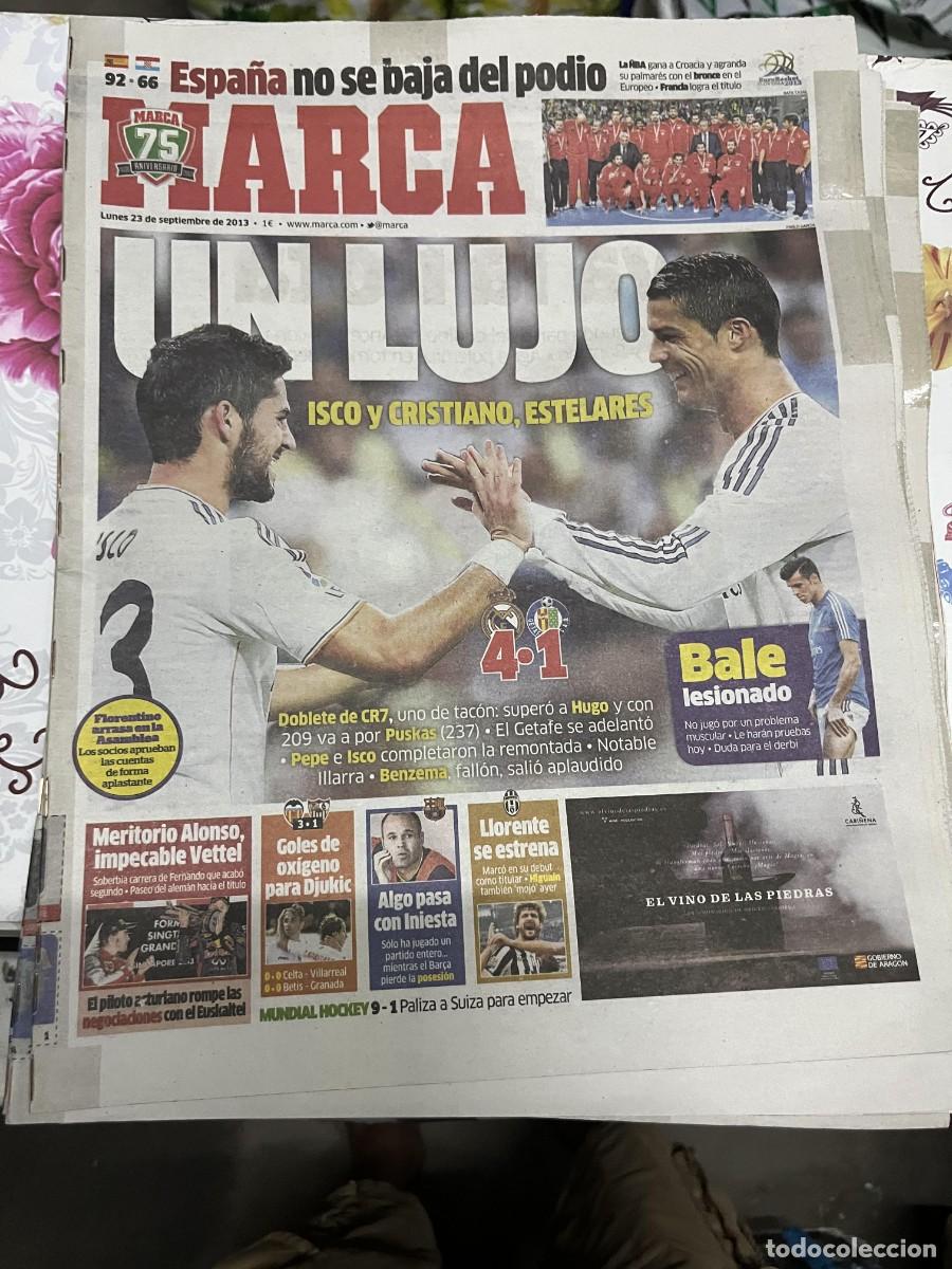 Sammelleidenschaft Sport: MARCA (23-9-2013) JORNADA LIGA ISCO CRISTIANO RONALDO REAL MADRID 4-1 GETAFE BALE