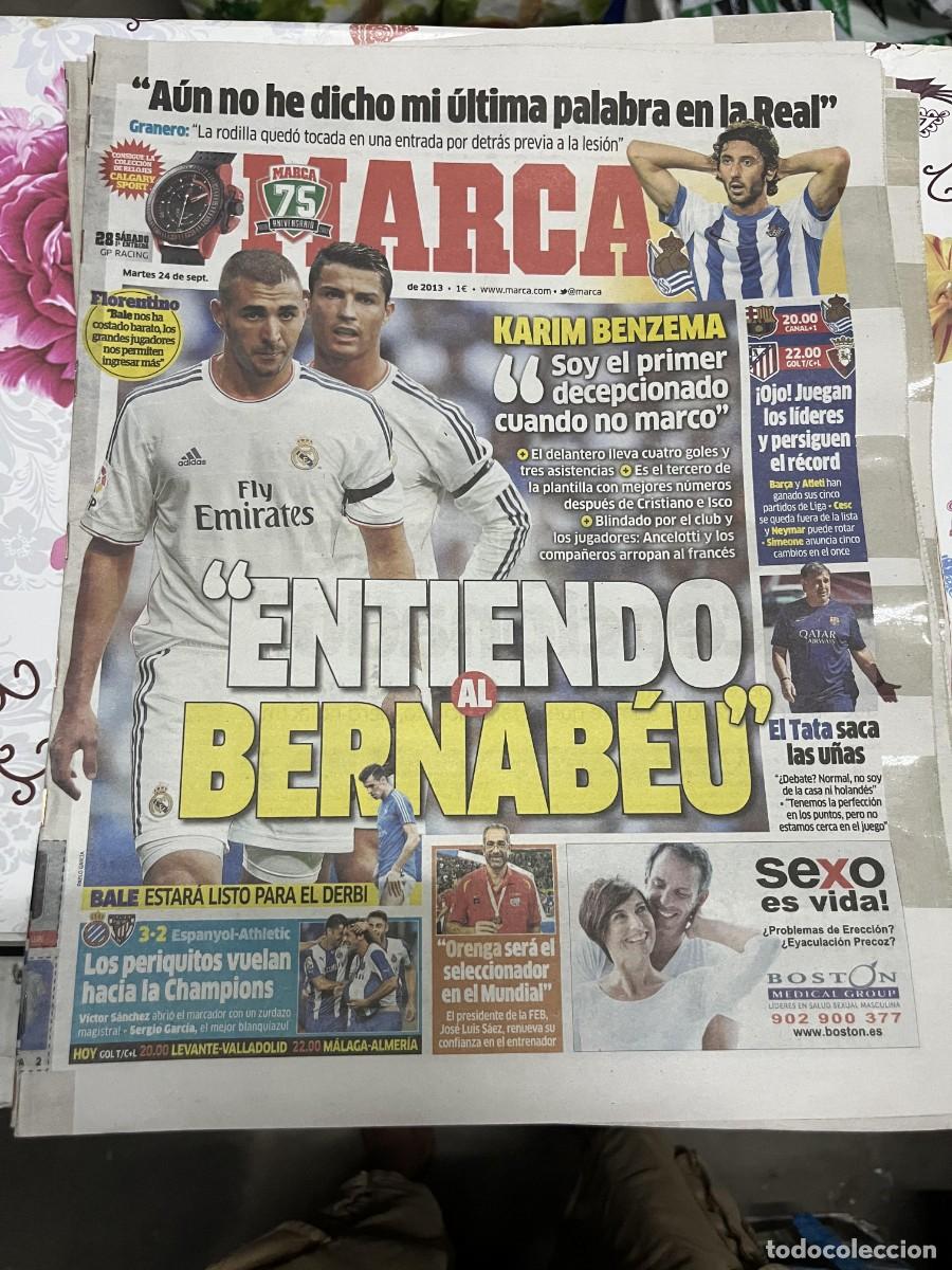 Sammelleidenschaft Sport: MARCA (24-9-2013) GRANERO REAL SOCIEDAD BENZEMA CRISTIANO RONALDO REAL MADRID ESPANYOL ATHLETIC