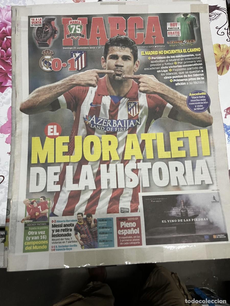 Sammelleidenschaft Sport: MARCA (29-9-2013) DERBI REAL MADRID 0-1 ATLETICO MADRID DIEGO COSTA ALMERIA 0-2 BARCELONA