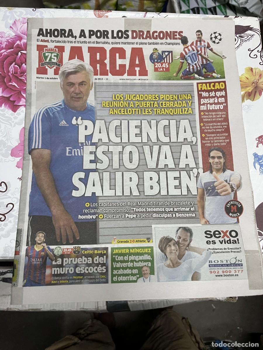 Sammelleidenschaft Sport: MARCA (1-10-2013) ANCELOTTI CHAMPIONS OPORTO ATLETICO MADRID FALCAO CELTIC BARCELONA