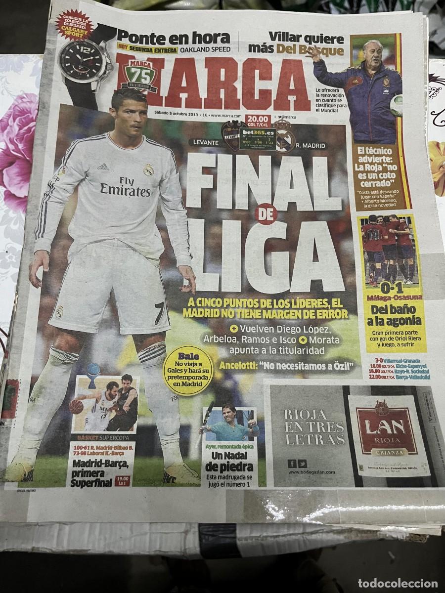 Sammelleidenschaft Sport: MARCA (5-10-2013) CRISTIANO RONALDO HOY LEVANTE REAL MADRID VILLAR DEL BOSQUE MALAGA 0-1 OSASUNA