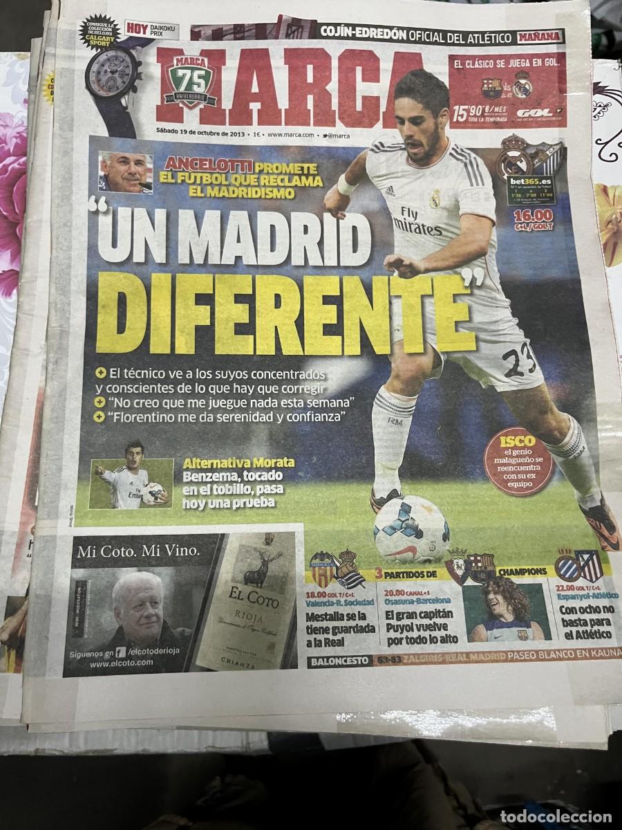 Colecionismo desportivo: MARCA (19-10-2013) ANCELOTTI ISCO HOY REAL MADRID MALAGA BENZEMA