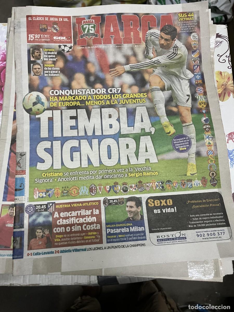 Coleccionismo deportivo: MARCA (22-10-2013) CRISTIANO RONALDO REAL MADRID CR7 CHAMPIONS AUSTRIA VIENA ATLETICO MADRID
