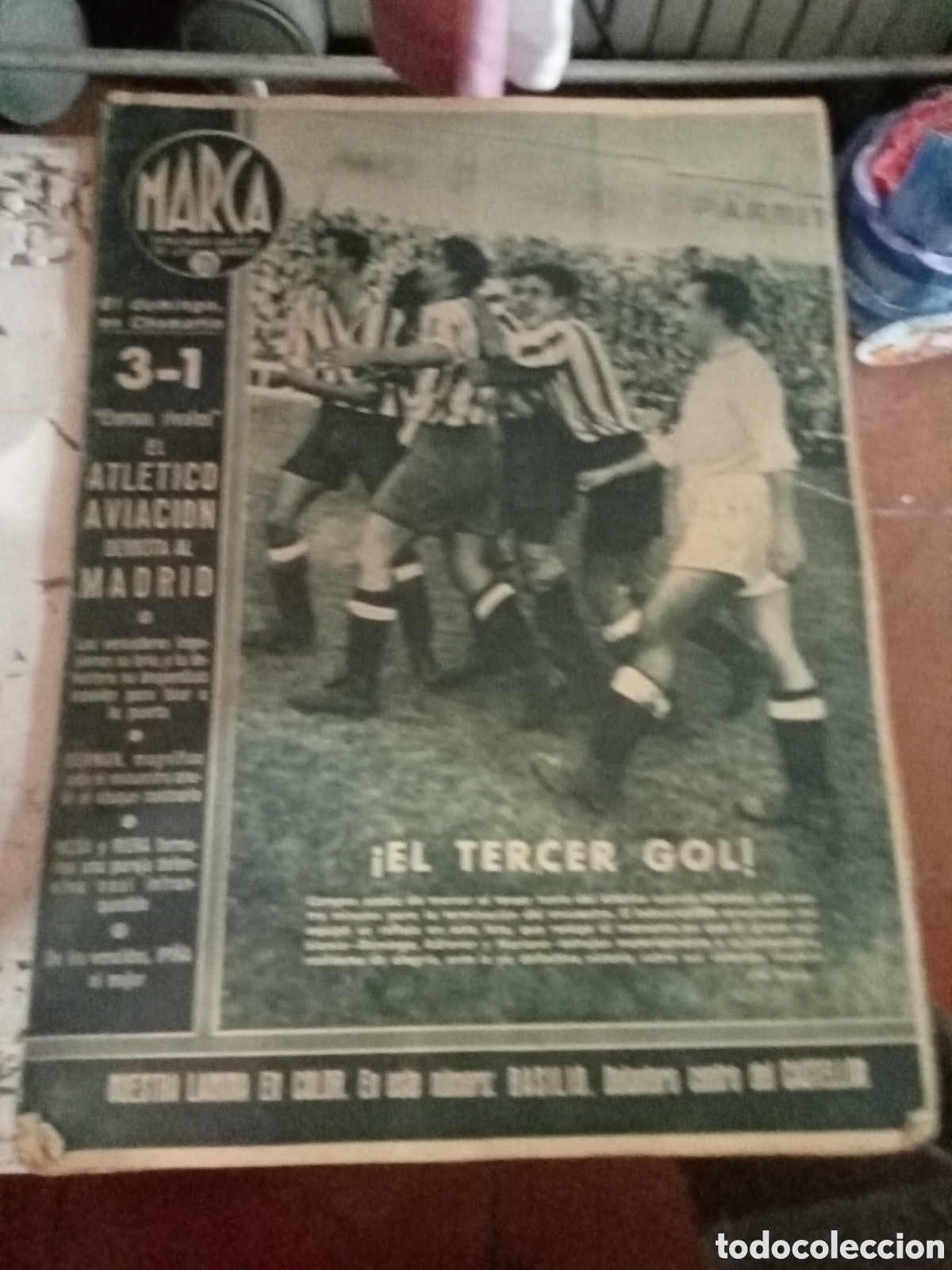 Coleccionismo deportivo: marca semanario grafico de los deportes n&ordm; 196 10 noviembre 1942