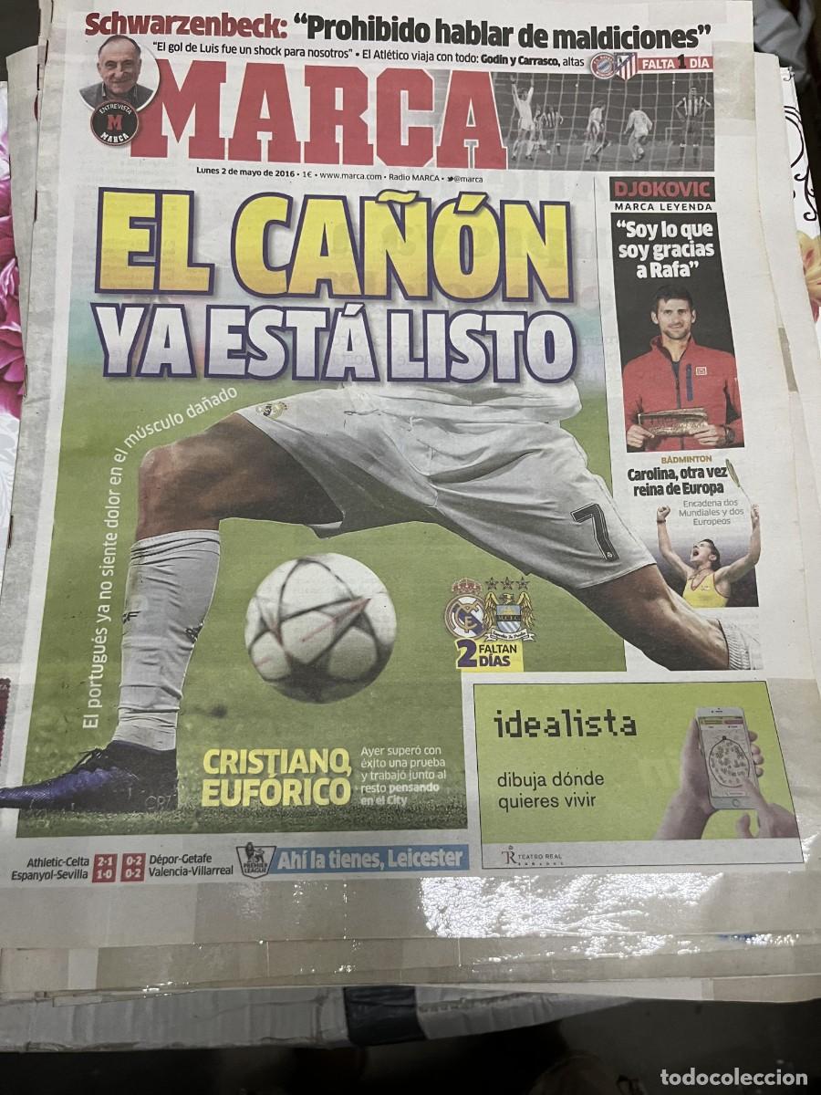 Coleccionismo deportivo: MARCA (2-5-2016) SCHARZENBECK BAYERN MUNCHEN ATLETICO MADRID DJOKOVIC TENIS CAROLINA MARIN CAMPEON