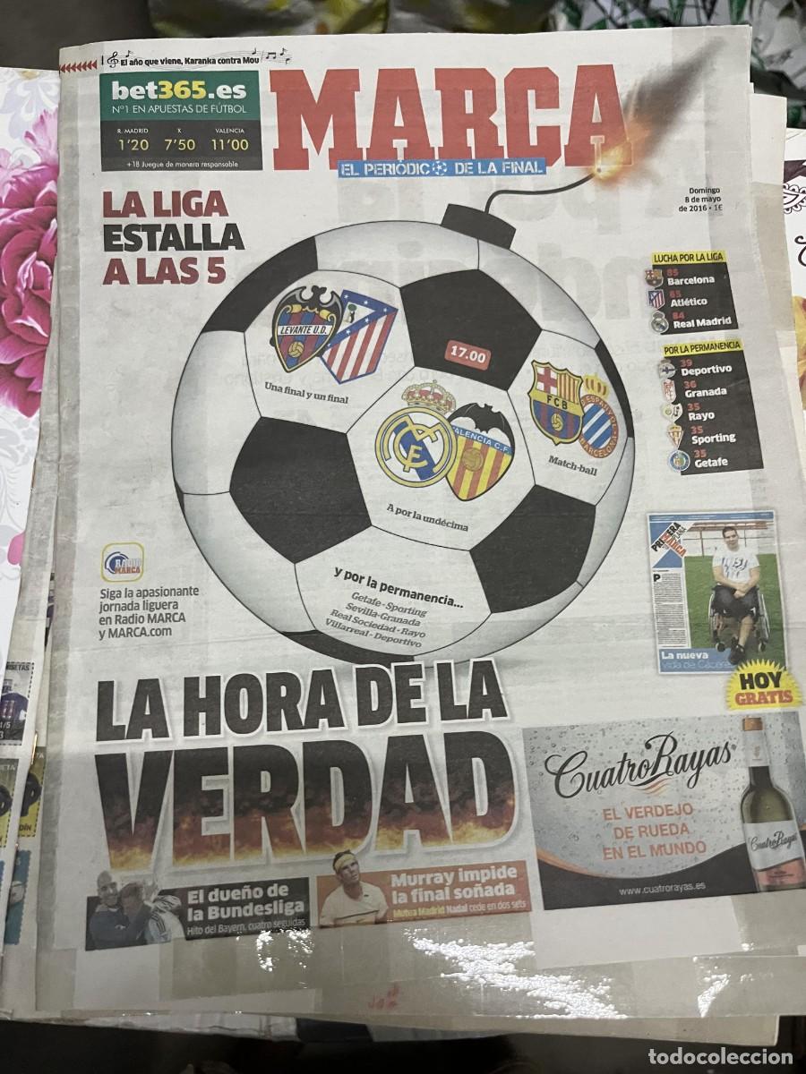 Coleccionismo deportivo: MARCA (8-5-2016) LA LIGA DE LAS ESTRELLAS LEVANTE ATLETICO REAL MADRID VALENCIA BARCELONA ESPANYOL