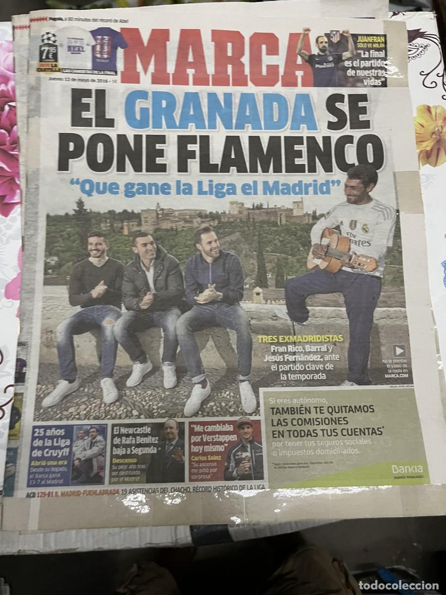 Coleccionismo deportivo: MARCA (12-5-2016) GRANADA REAL MADRID FRAN RICO JESUS HERNANDEZ BARRAL NEWCASTLE CARLOS SAINZ