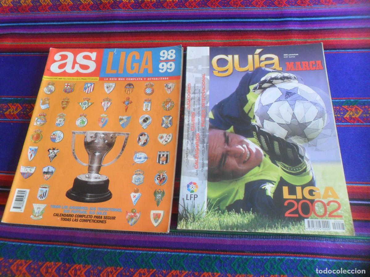 Sports collectibles: GU&Iacute;A MARCA LIGA 2002 Y GU&Iacute;A AS LIGA 98 99 1998 1999.
