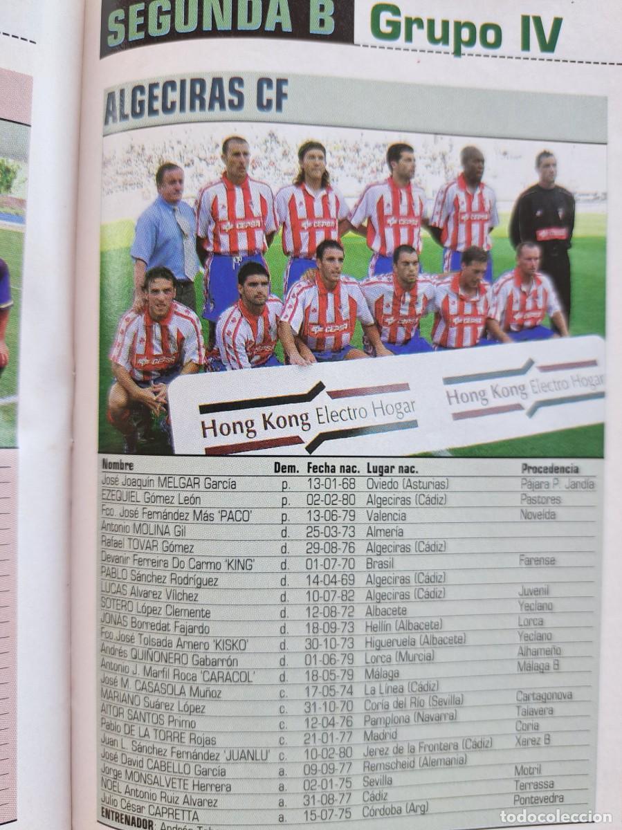 Collectionnisme sportif: Foto y plantel del Algeciras CF. Recorte Don Balon 2001-02
