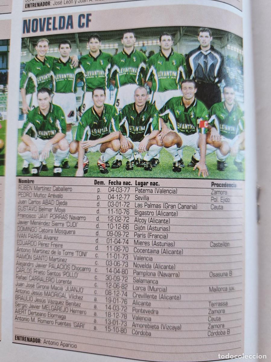 Collectionnisme sportif: Foto y plantel del Novelda CF. Recorte Don Balon 2001-02