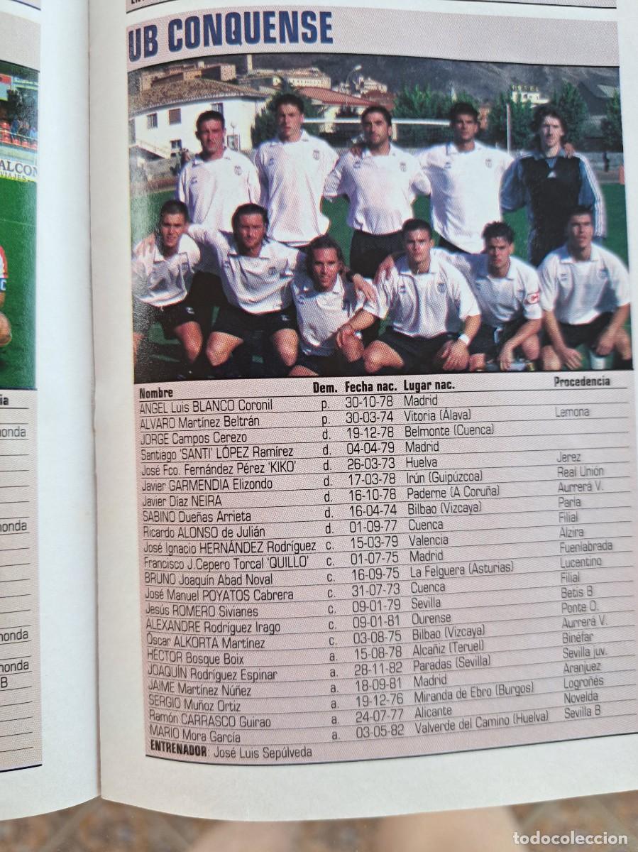 Collectionnisme sportif: Foto y plantel del UB Conquense.Recorte Don Balon 2001-02