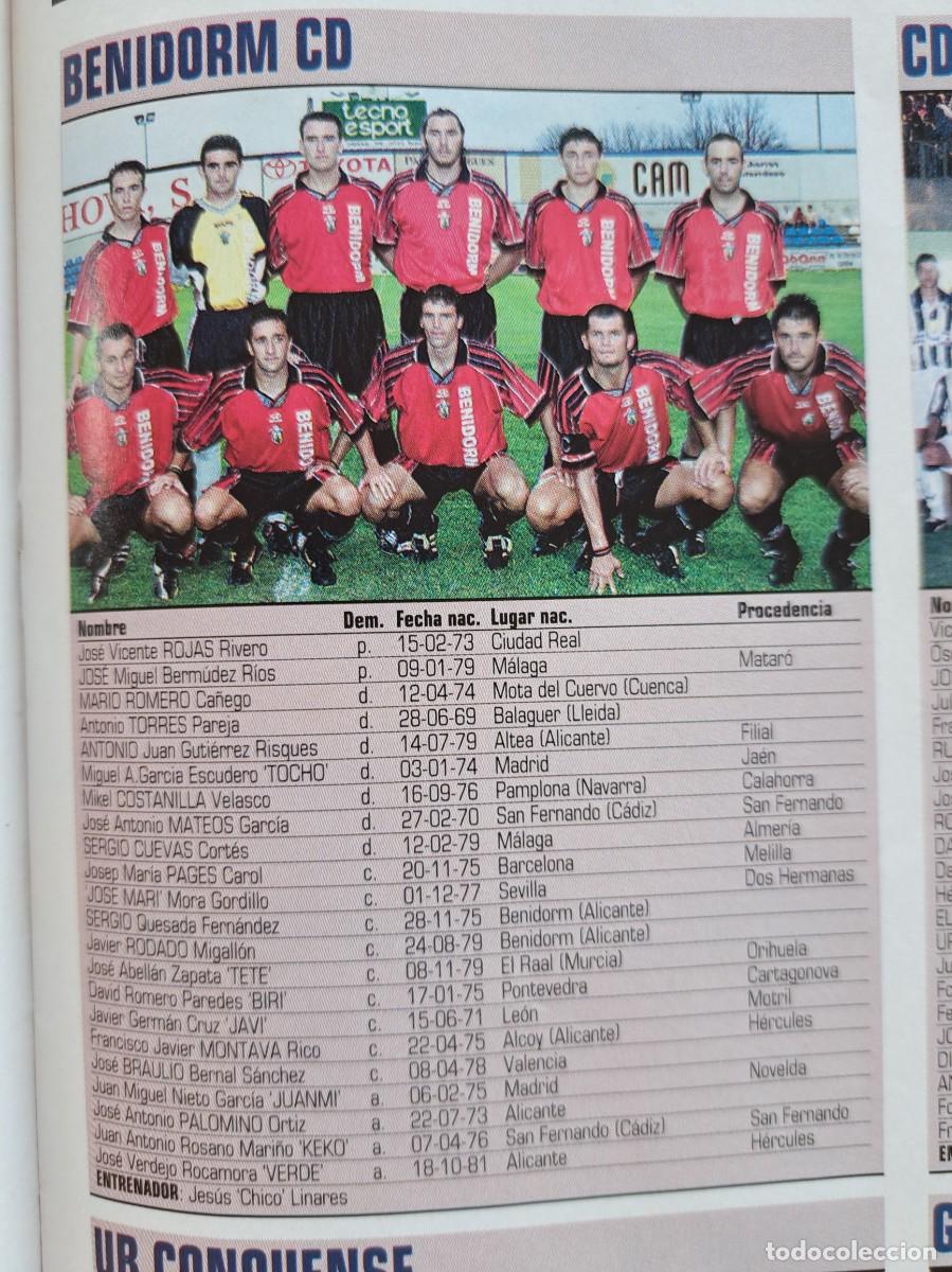 Collectionnisme sportif: Foto y plantel del Benidorm CD.Recorte Don Balon 2001-02