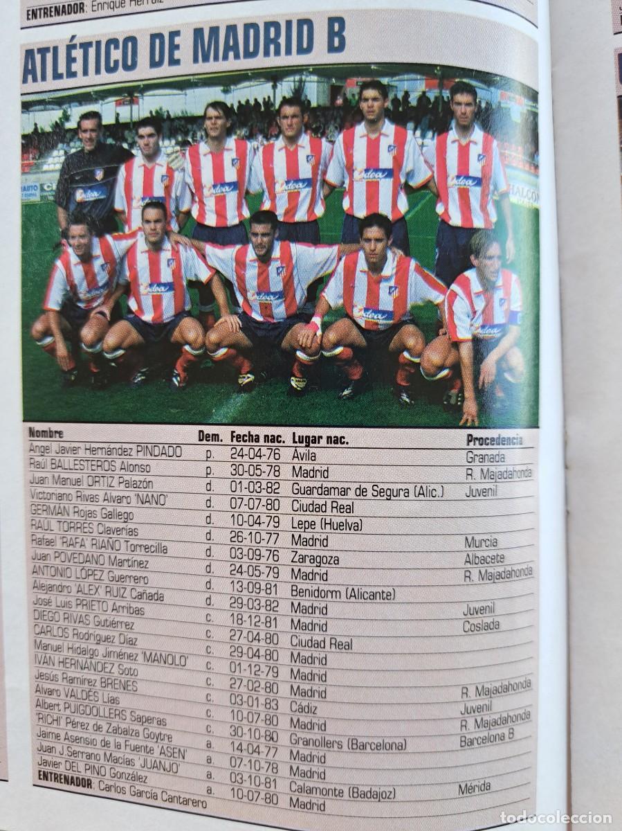 Coleccionismo deportivo: Foto y plantel del Atletico Madrid B.Recorte Don Balon 2001-02