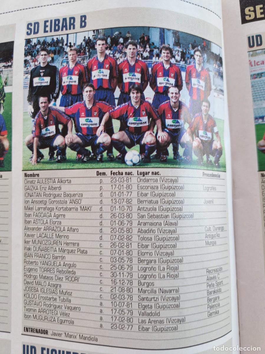 Coleccionismo deportivo: Foto y plantel del SD Eibar B. Recorte Don Balon 2001-02