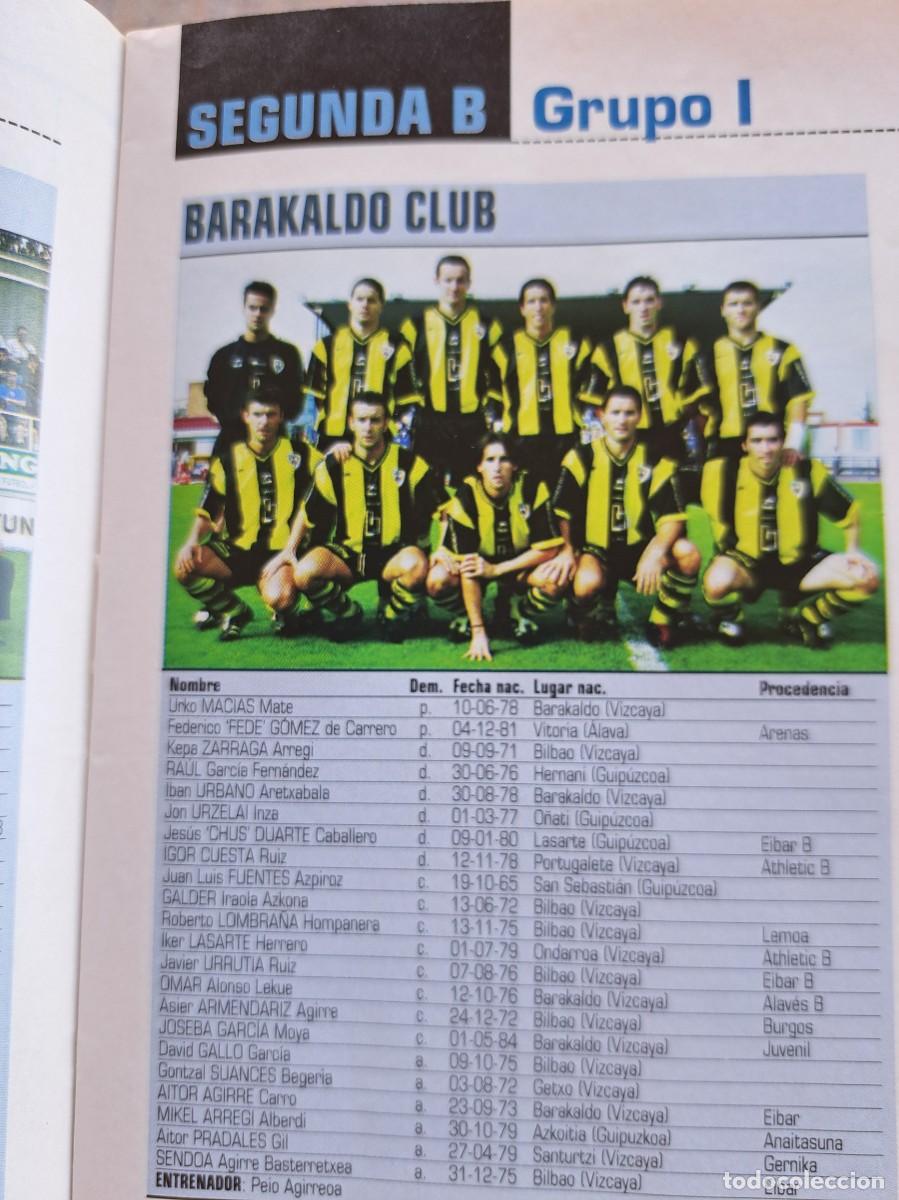 Sammelleidenschaft Sport: Foto y plantel del Barakaldo Club. Recorte Don Balon 2001-02
