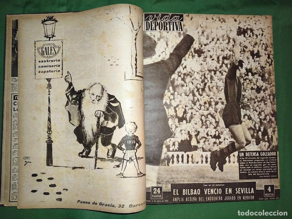 Collezionismo sportivo: REVISTAS VIDA DEPORTIVA A&Ntilde;O 1956 ENCUADERNADO