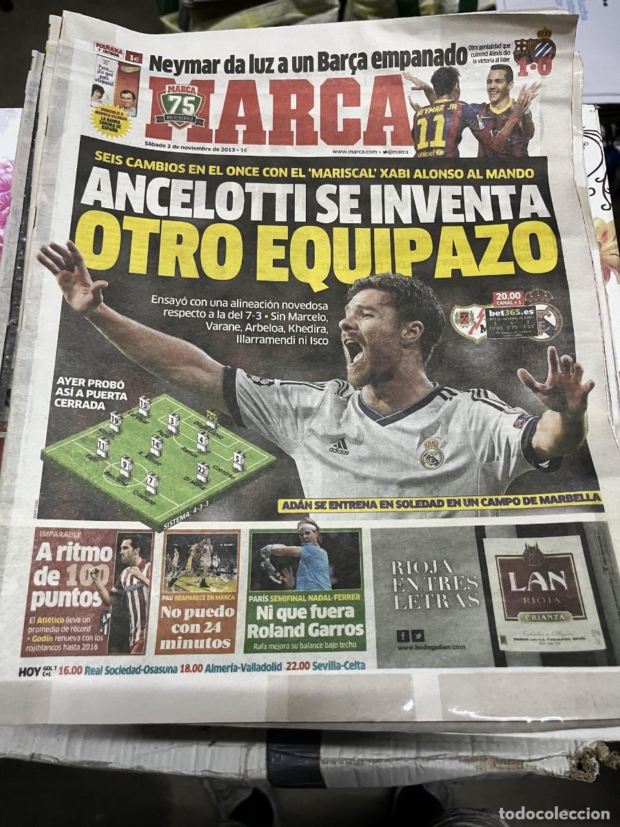 Coleccionismo deportivo: MARCA (2-11-2013) XABI ALONSO HOY RAYO VALLECANO REAL MADRID NEYMAR RAFAEL NADAL